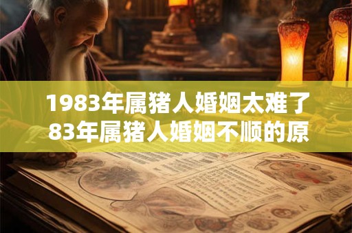 1983年属猪人婚姻太难了 83年属猪人婚姻不顺的原因