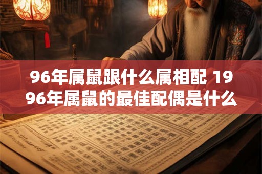 96年属鼠跟什么属相配 1996年属鼠的最佳配偶是什么属相