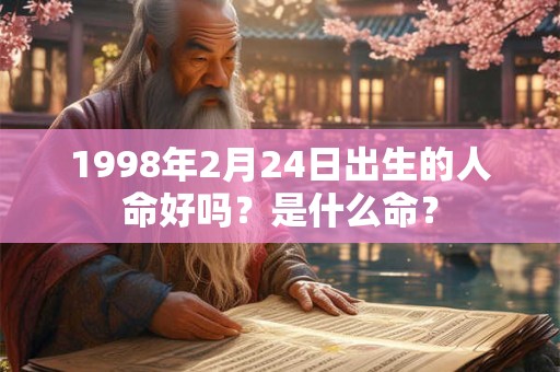 1998年2月24日出生的人命好吗？是什么命？