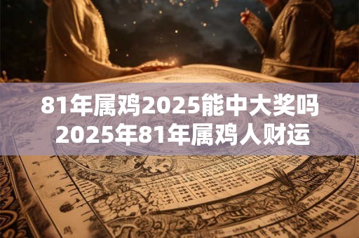 81年属鸡2025能中大奖吗 2025年81年属鸡人财运