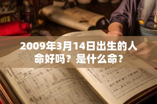 2009年3月14日出生的人命好吗？是什么命？