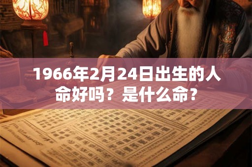 1966年2月24日出生的人命好吗？是什么命？