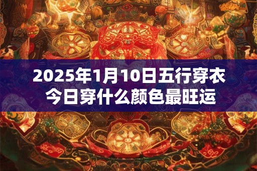 2026年1月10日五行穿衣 今日穿什么颜色最旺运 2026年1月10日五行穿衣 今日穿什么颜色最旺运