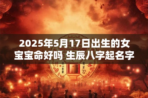 2025年5月17日出生的女宝宝命好吗 生辰八字起名字