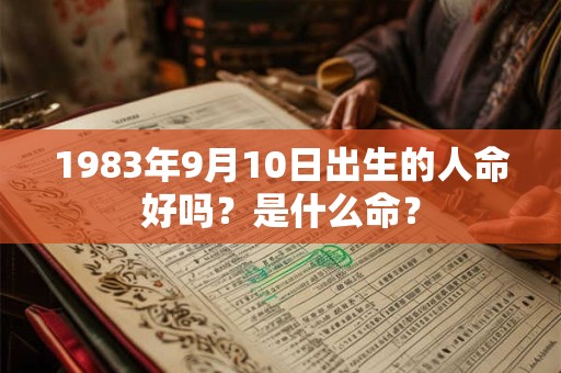 详细阅读:1983年9月10日出生的人命好吗?是什么命? 1983年9月10日出生的人命好吗?是什么命?