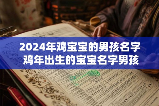 2024年鸡宝宝的男孩名字 鸡年出生的宝宝名字男孩