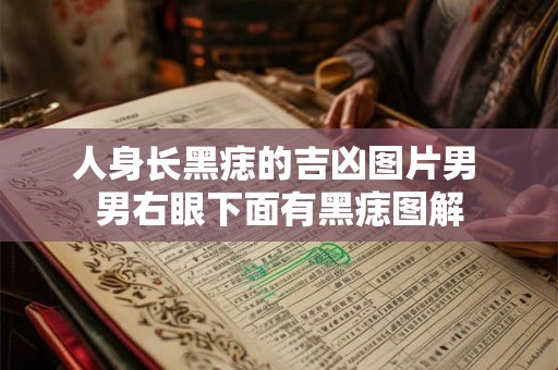 人身长黑痣的吉凶图片男 男右眼下面有黑痣图解