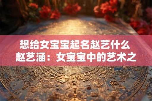 想给女宝宝起名赵艺什么 赵艺涵:女宝宝中的艺术之星 想给女宝宝起名赵艺什么 赵艺涵:女宝宝中的艺术之星