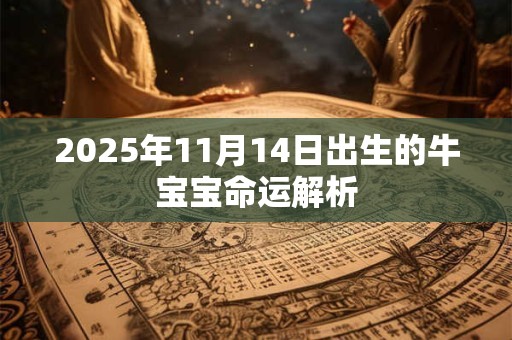2025年11月14日出生的牛宝宝命运解析