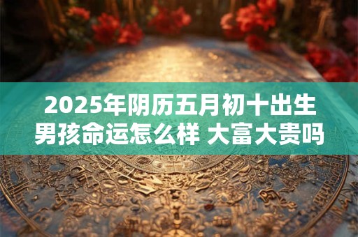 2025年阴历五月初十出生男孩命运怎么样 大富大贵吗