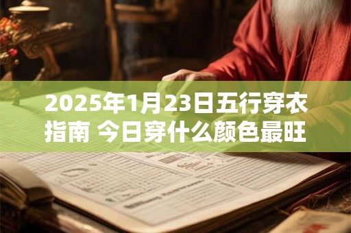 2025年1月23日五行穿衣指南 今日穿什么颜色最旺运