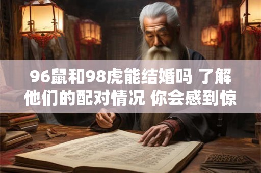 96鼠和98虎能结婚吗 了解他们的配对情况 你会感到惊喜！