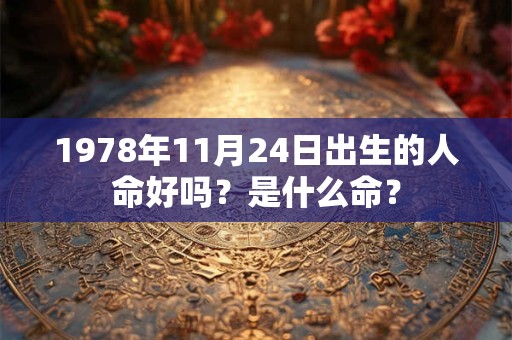 1978年11月24日出生的人命好吗？是什么命？