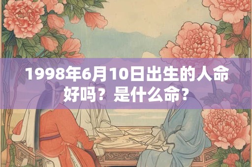 1998年6月10日出生的人命好吗？是什么命？