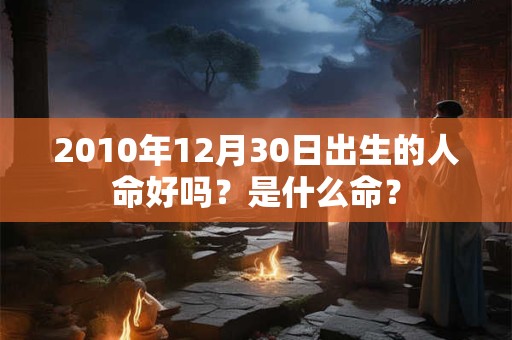 2010年12月30日出生的人命好吗？是什么命？
