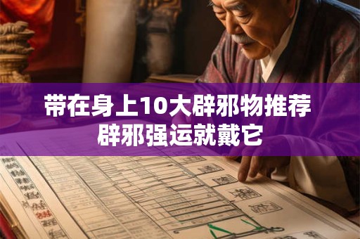 带在身上10大辟邪物推荐 辟邪强运就戴它 带在身上10大辟邪物推荐 辟邪强运就戴它