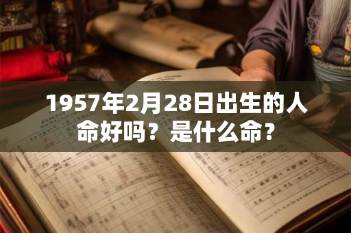 1957年2月28日出生的人命好吗？是什么命？