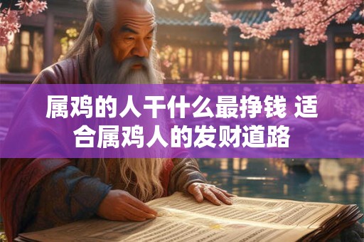 属鸡的人干什么最挣钱 适合属鸡人的发财道路