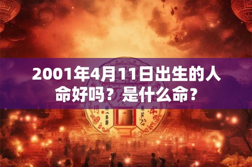2001年4月11日出生的人命好吗？是什么命？