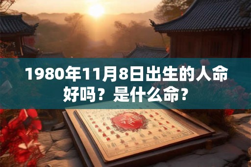 1980年11月8日出生的人命好吗？是什么命？