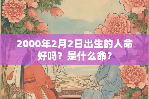 2000年2月2日出生的人命好吗？是什么命？