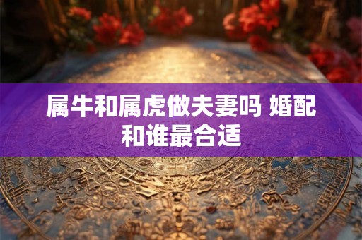 属牛和属虎做夫妻吗 婚配和谁最合适