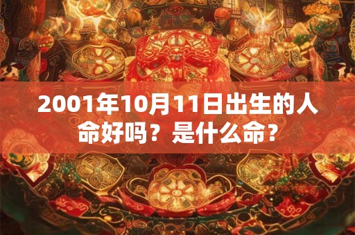 2001年10月11日出生的人命好吗？是什么命？