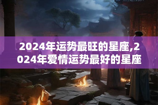 2024年运势最旺的星座,2024年爱情运势最好的星座