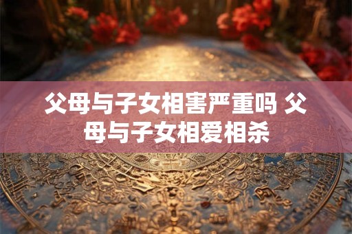 父母与子女相害严重吗 父母与子女相爱相杀