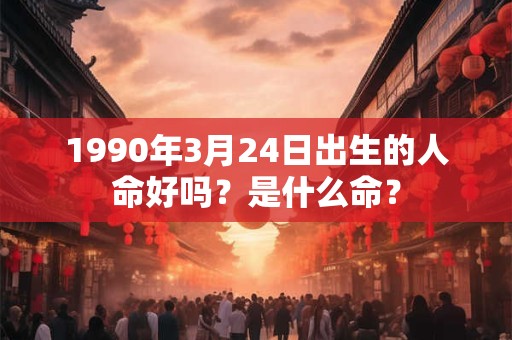 1990年3月24日出生的人命好吗？是什么命？