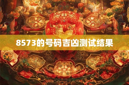 8573的号码吉凶测试结果