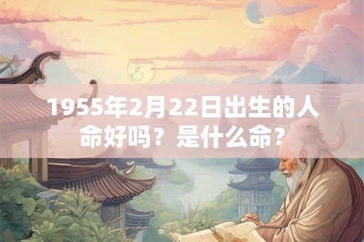 1955年2月22日出生的人命好吗？是什么命？