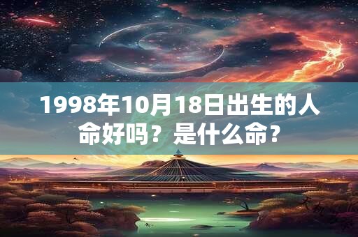 1998年10月18日出生的人命好吗？是什么命？