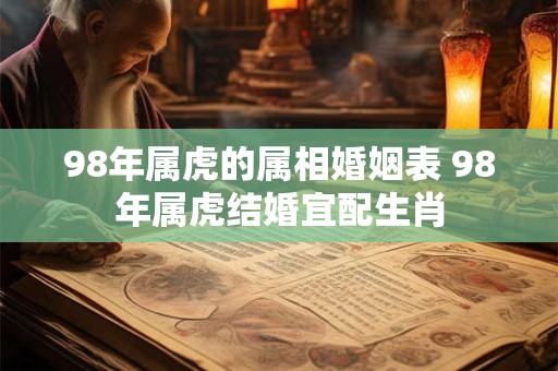 98年属虎的属相婚姻表 98年属虎结婚宜配生肖
