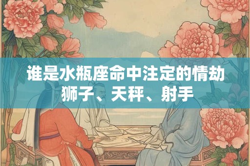 谁是水瓶座命中注定的情劫 狮子、天秤、射手