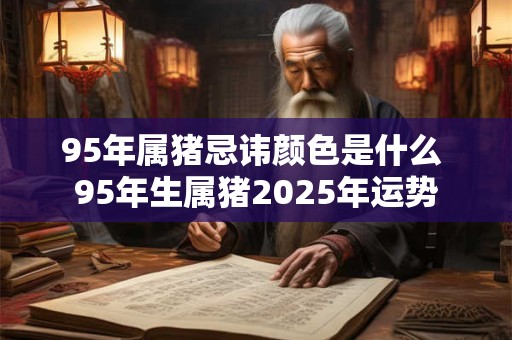 95年属猪忌讳颜色是什么 95年生属猪2025年运势