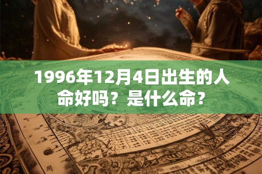 1996年12月4日出生的人命好吗？是什么命？