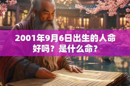 2001年9月6日出生的人命好吗？是什么命？