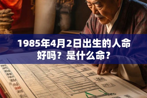 1985年4月2日出生的人命好吗？是什么命？