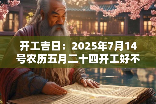 开工吉日：2025年7月14号农历五月二十四开工好不好