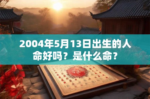 2004年5月13日出生的人命好吗？是什么命？