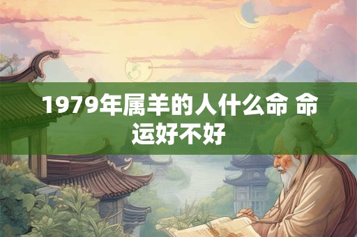 1979年属羊的人什么命 命运好不好 1979年属羊的人什么命 命运好不好