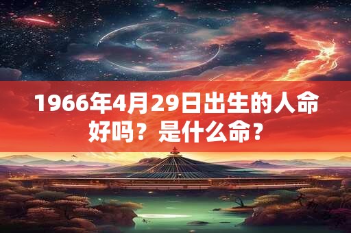 1966年4月29日出生的人命好吗？是什么命？