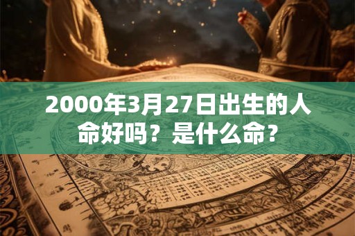 2000年3月27日出生的人命好吗？是什么命？