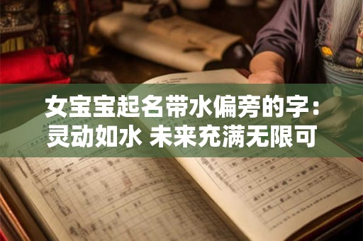 女宝宝起名带水偏旁的字：灵动如水 未来充满无限可能