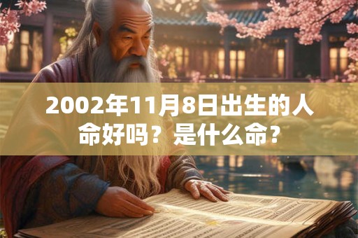 2002年11月8日出生的人命好吗？是什么命？