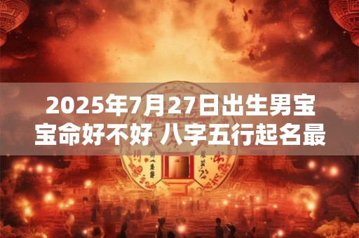 2025年7月27日出生男宝宝命好不好 八字五行起名最全款