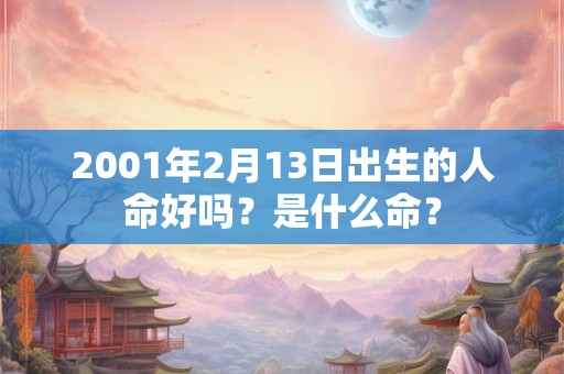 2001年2月13日出生的人命好吗？是什么命？