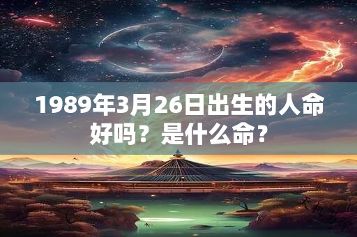 1989年3月26日出生的人命好吗？是什么命？