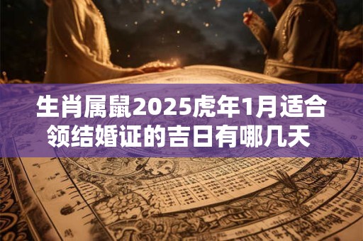 生肖属鼠2025虎年1月适合领结婚证的吉日有哪几天 登记佳期